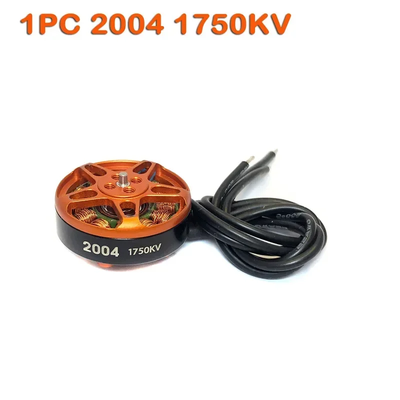 

Motor sin escobillas yodo 2004 1750KV 3000KV, hélice compatible con 3.5-5 pulgadas para Toothpick de largo alcance RC FPV, Dron