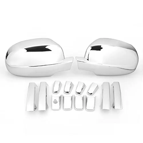 

Premium Grade Chrome Plated Side Door Handle + Full Mirror Cover Fit for 07-13 Chevy Silverado Tahoe