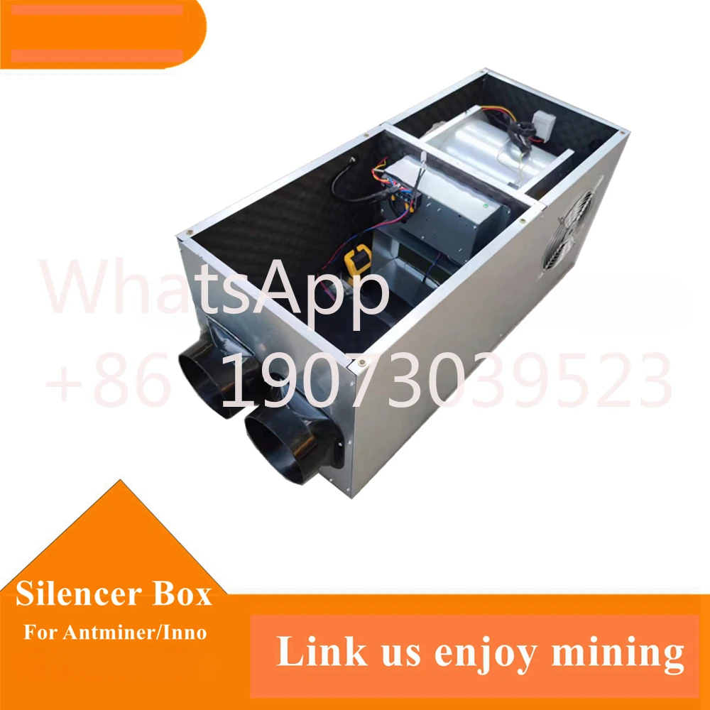 Crypto Miner Silencer & Cooling Kit Box for Bitmain L7, D9, S19, S19pro, K7 Avalon 1246 Innosilicon Reduce Noise