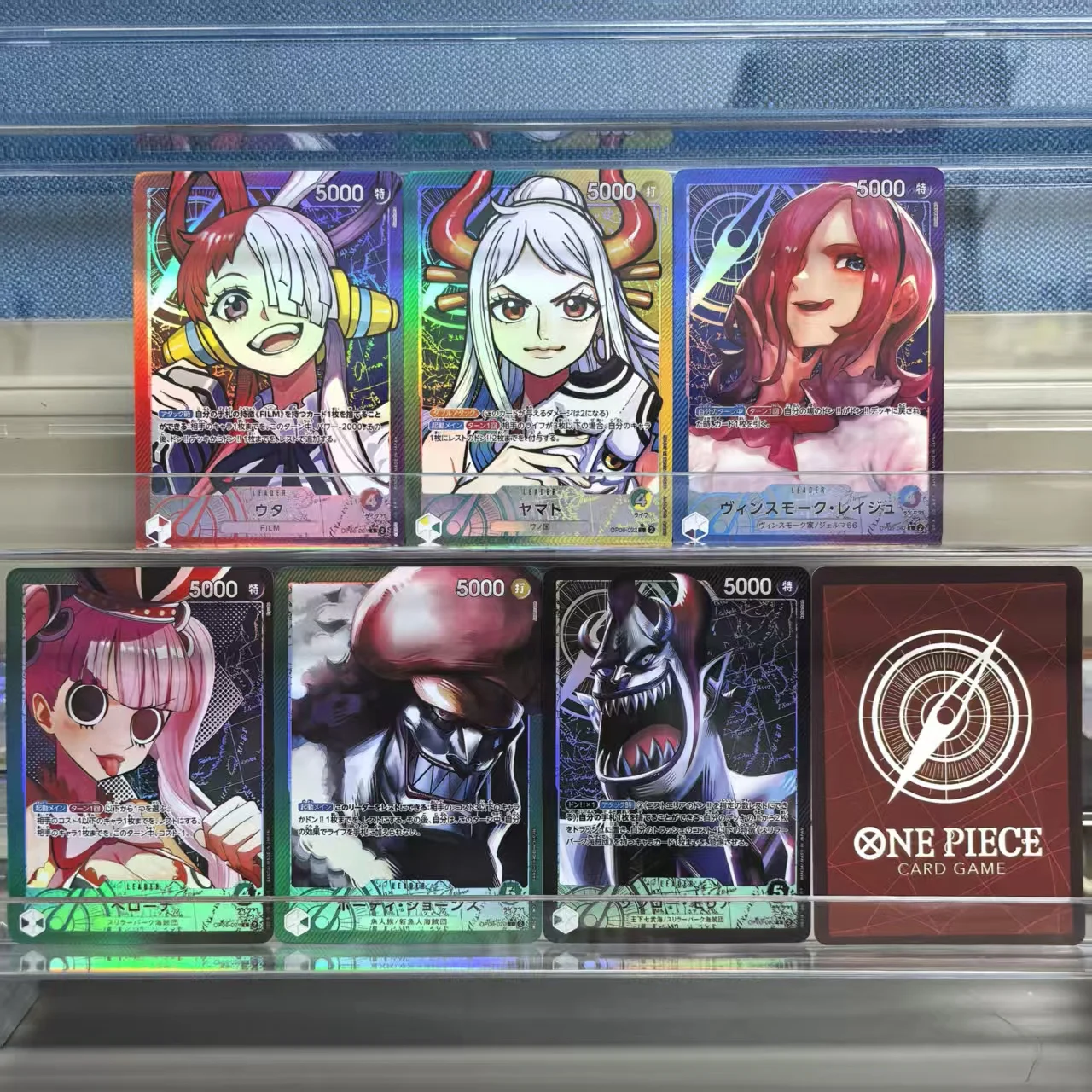 

6Pcs One Piece Japanese Anime Collection Card OPCG OP06 Cecko Moria Perona Yamato Vinsmoke Reiju Uta Game Cards Toys