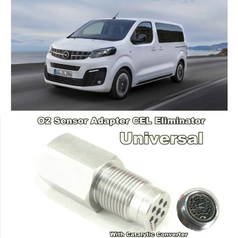 O2 sensor adapter cel eliminator with catalytic converter For Opel zafira a b tourer c p12 movano karl Combo