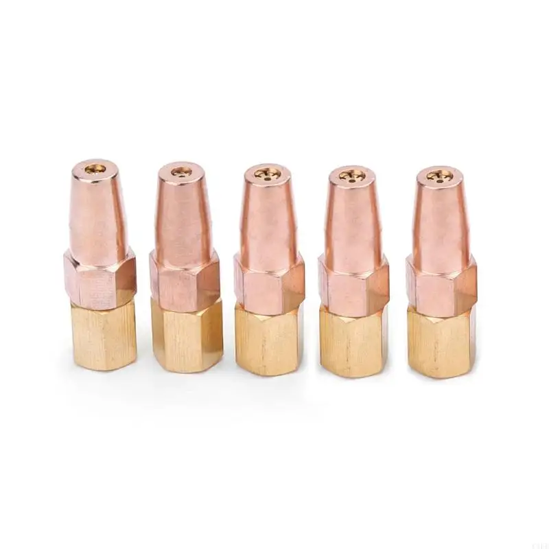 C1FE 5 Pcs H01-6 Propane Gas Welding Nozzle Gas Contact Tips Holder Gas Nozzle