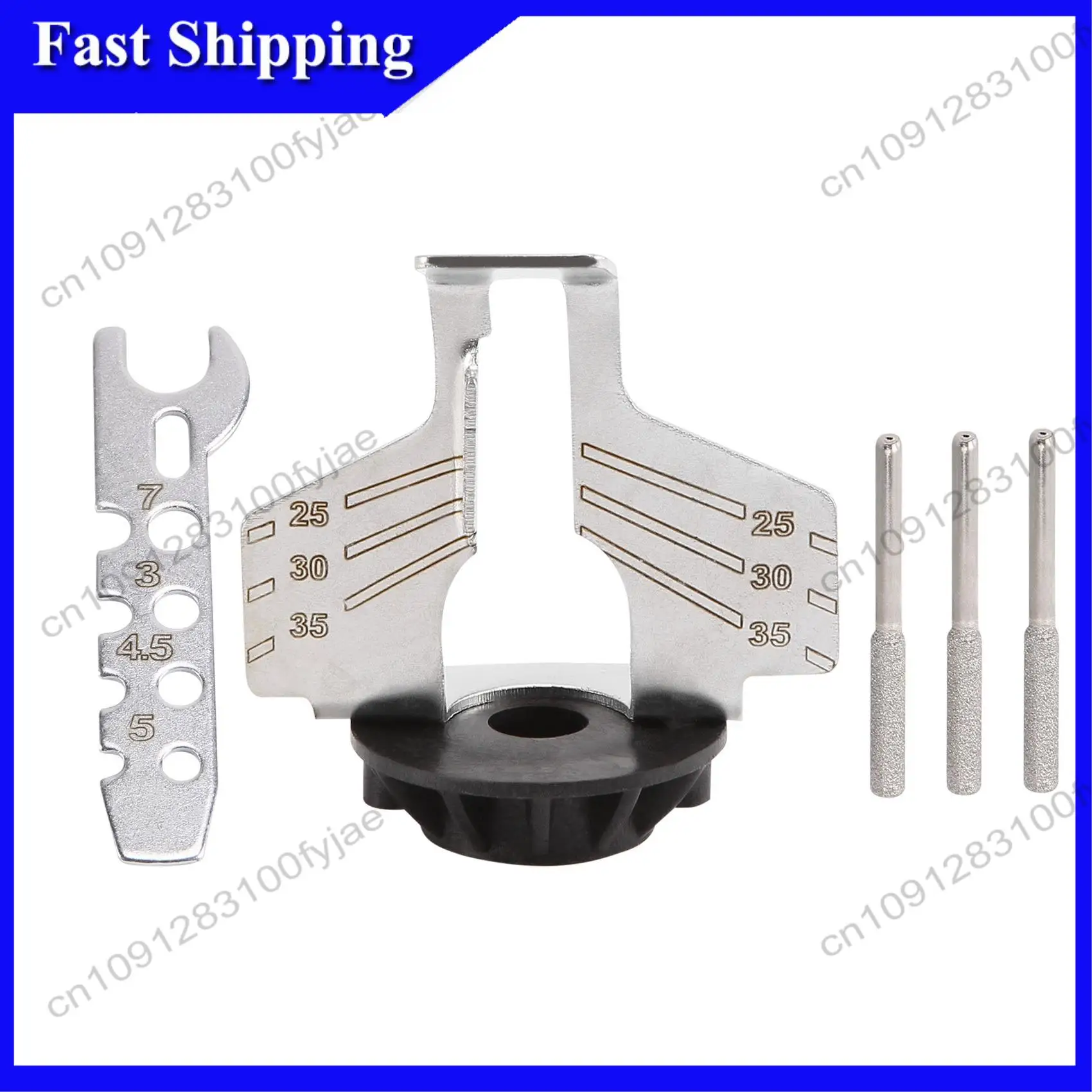 -X07A Chainsaw Sharpening Kit Electric Grinder Sharpening Polishing Attachment Set Saw Chain Tool Drill Rotary Accessories Set