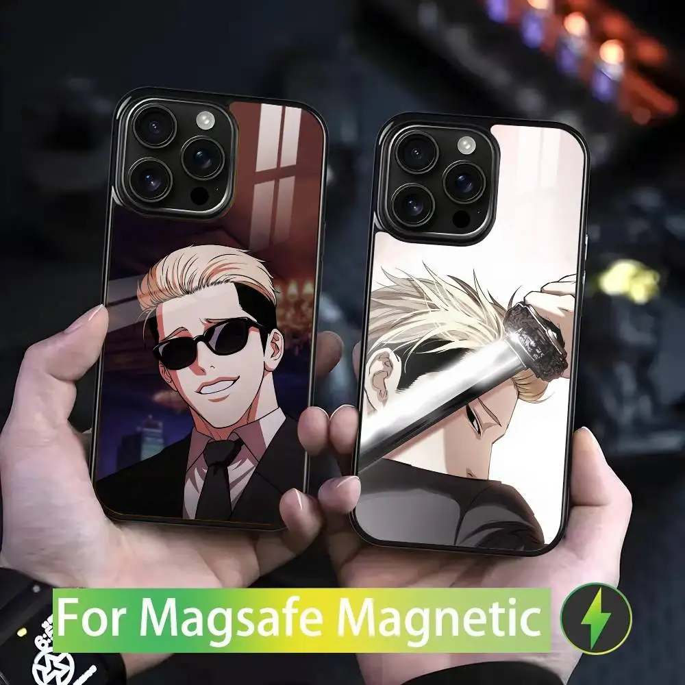 

G-Goo K-Kim для iPhone 17, 16, 15, 14, 13, 12, 11, Pro, Max, Plus, Mini, SE4, E, магнитная беспроводная зарядка Magsafe