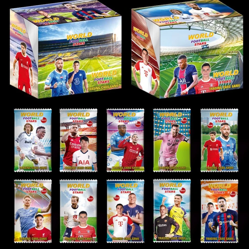 Panini 2026 Weltmeisterschaft Kartenbox Fußball Sammlerstücke Spieler FIFA Karten 36 Packungen Komplettes Album Geschenk für Jugendliche Fußballfans
