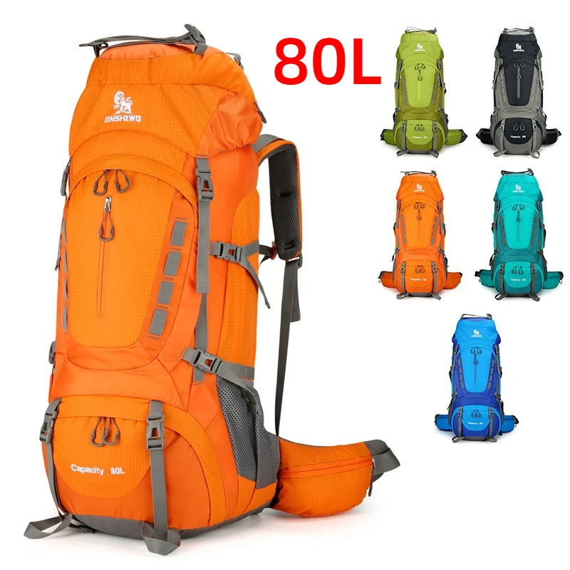 

80L Outdoor Profional Mountain Climbing Backpack Large Capaci Hiking Waterproof Tent Backpacks Women's Gear Simple Backpack
