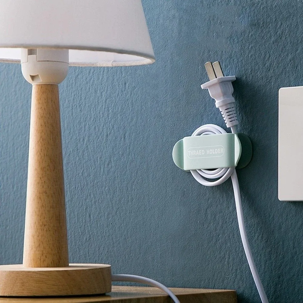 

4pcs/set Minimalist Self Adhesive Cable Organizer Wall-Mounted Punch-Free Wire Clip Universal Cable Management Car