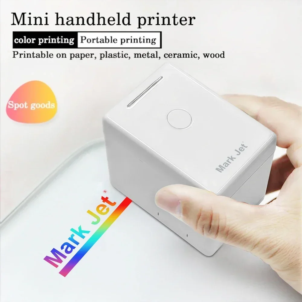 Mark Jet Mini Handheld Inkjet Printer Portable Mobile Color Printer WIFI Wireless Connection for Barcode Tattoo Logo Date Print