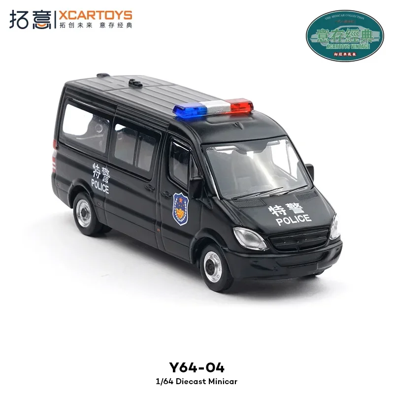 Xcartoys 1:64 Sprinter Gen.2 Black Die-Cast Car Model Collection Miniature