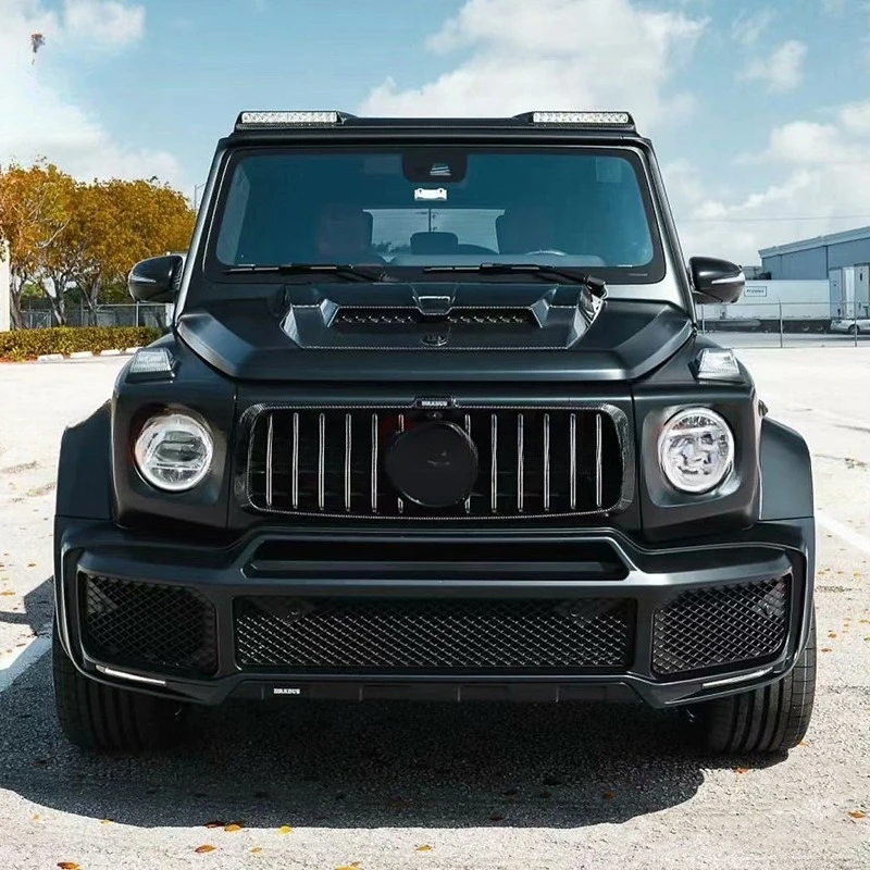 مناسبة لمرسيدس بنز كبير G-class W463 W464 ألياف الكربون الجافة ضوء السقف G63 G500 تعديل BS ضوء السقف #4