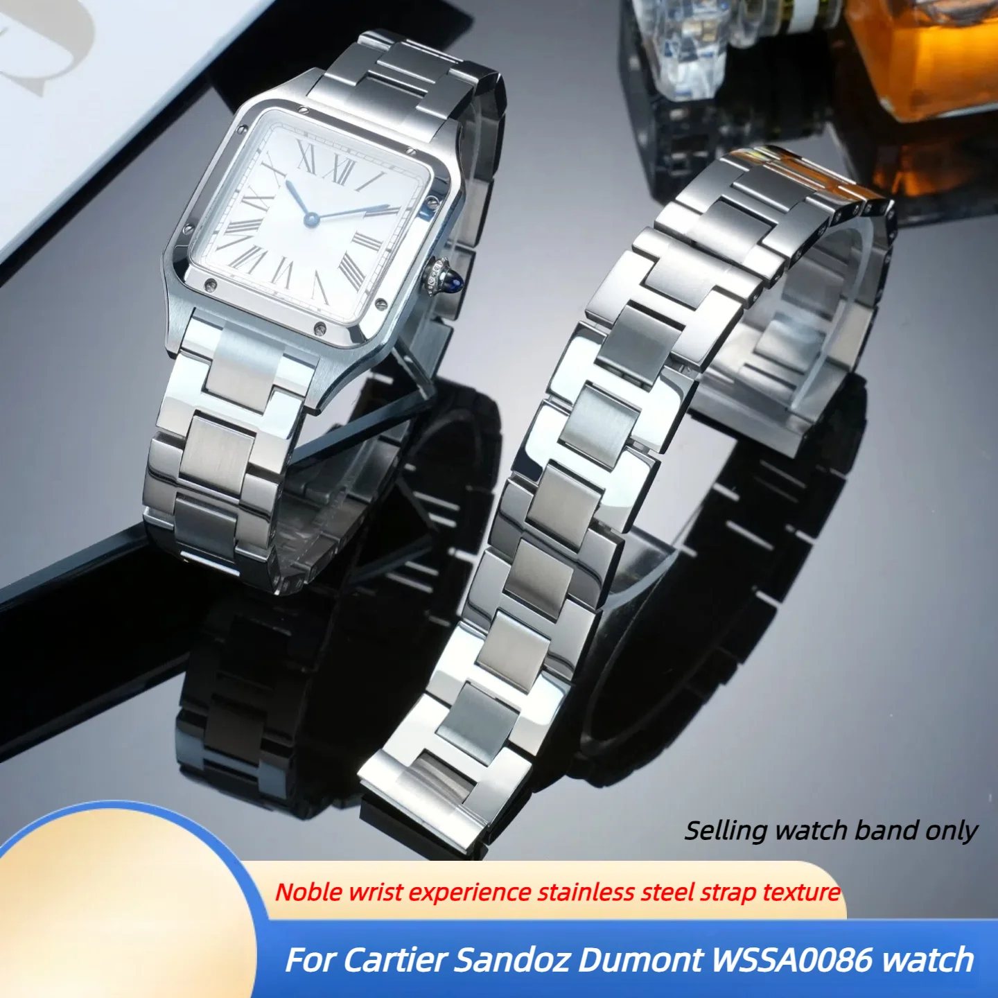Bracelet de montre en acier à - Women'S Accessories Cartier avis et prix