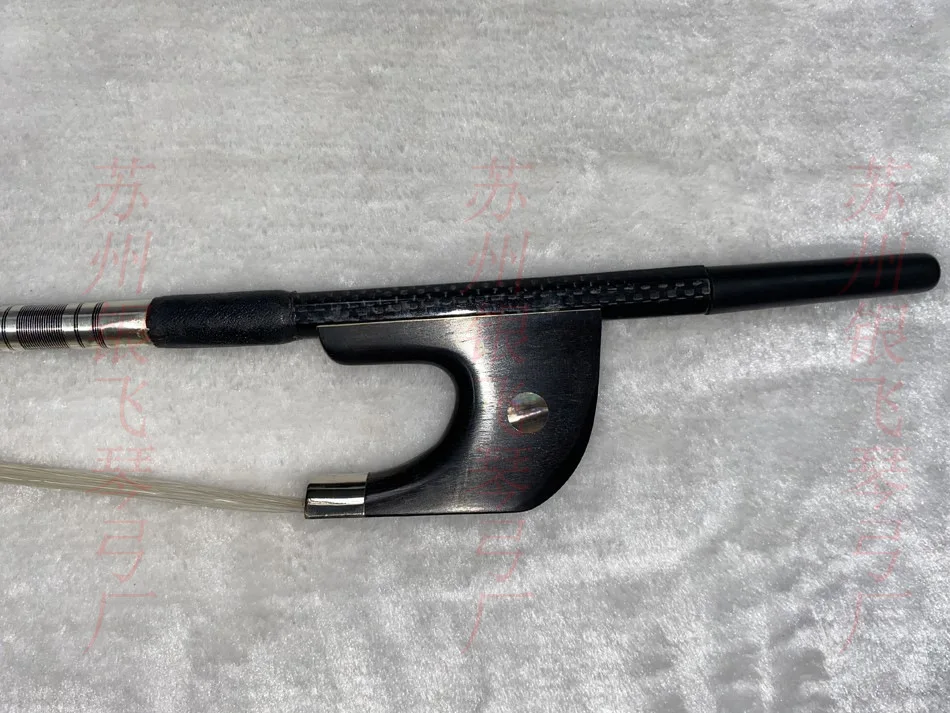 Carbon Fiber German Double Bass Bow, Colorful Shell, Mongolian White Horsehair, Low-End Sound, High-Quality Archet