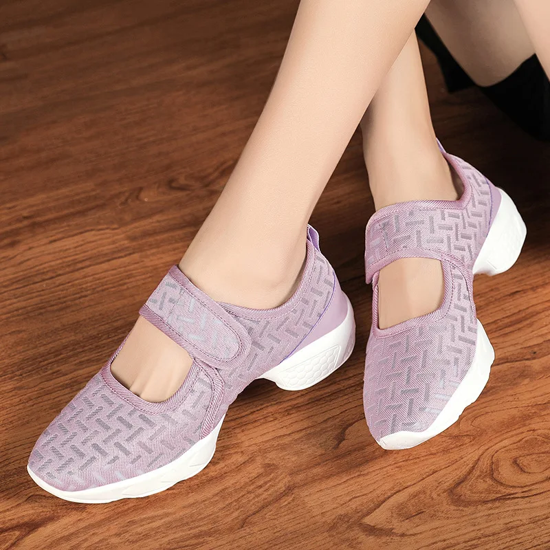 Vrouwen Platform Sneakers Platte Slip Wandelschoenen Dames Ademend Mesh Casual Schoenen Hoge Kwaliteit Dansen Schoenen Maat 40