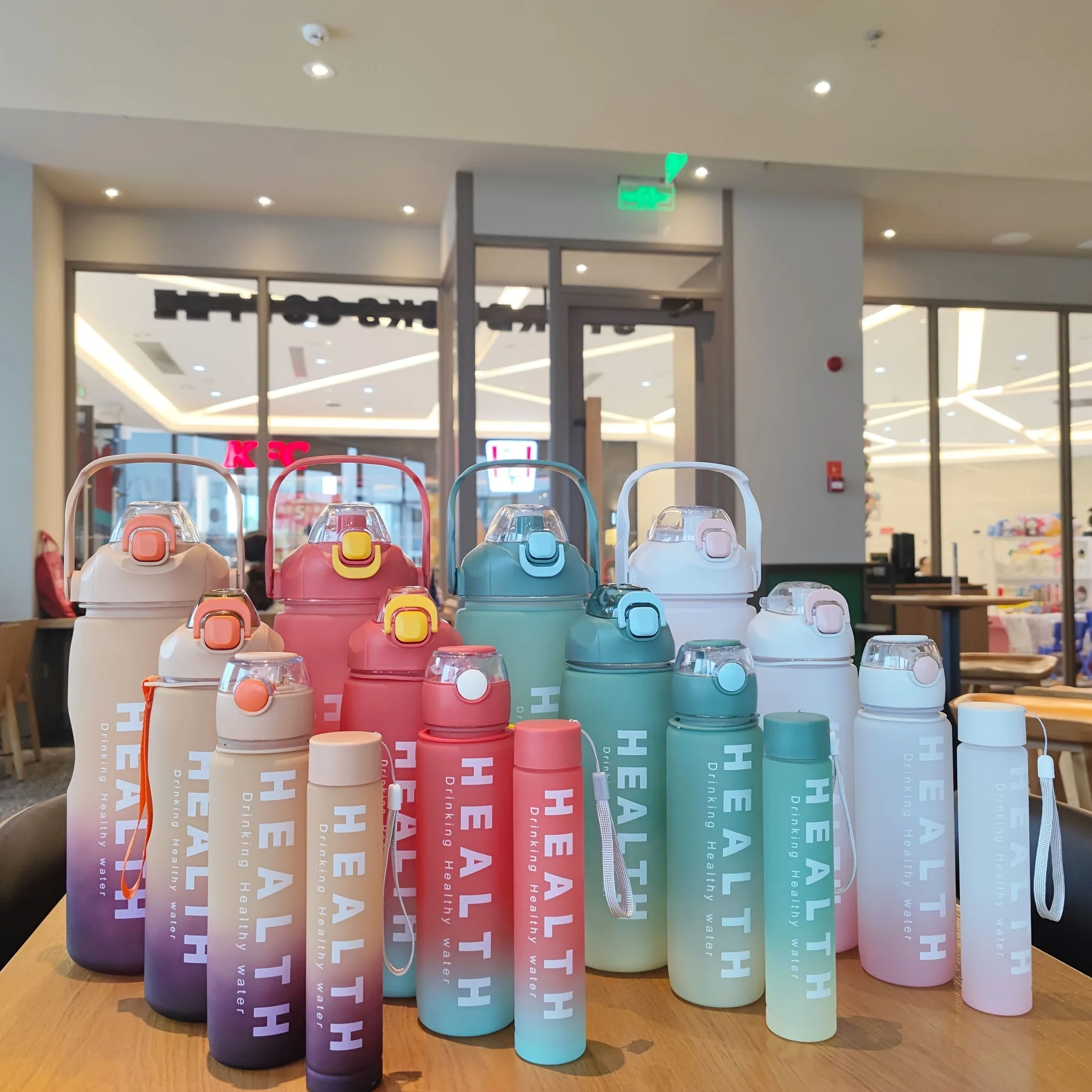 High level of appearance online celebrity  intensification New style2024 Portable Gradient Color Water Bottles, Portable Leakpro