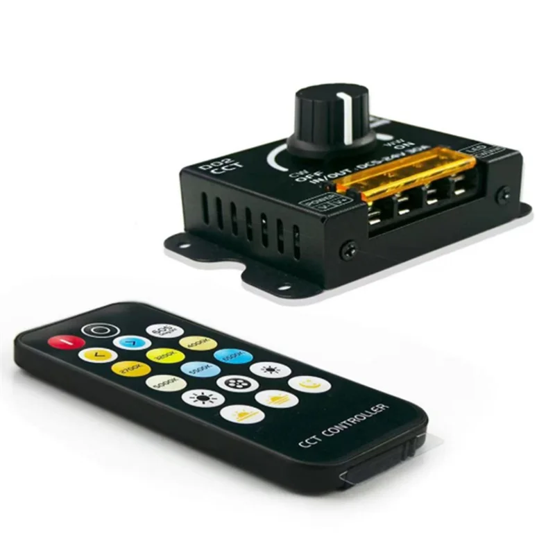 ABKI-Wireless RF 30A Dual Color Temperature Controller, Knob Dimmer For Custom Lighting