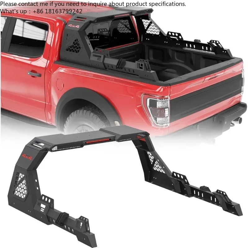 

Truck Bed Roll Bars, Universal Adjustable Chase Rack Sport Bar Compatible with Ford F-150/F-250/F-350,Ram 1500/2500/3500,Chevy S