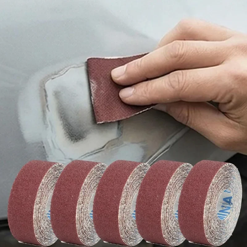 1Roll 2M 1Inch Emery Cloth Roll 240/600Mesh Sand Paper Sanding Abrasive Sheets for Wood Sanding Metal Polishing Tool