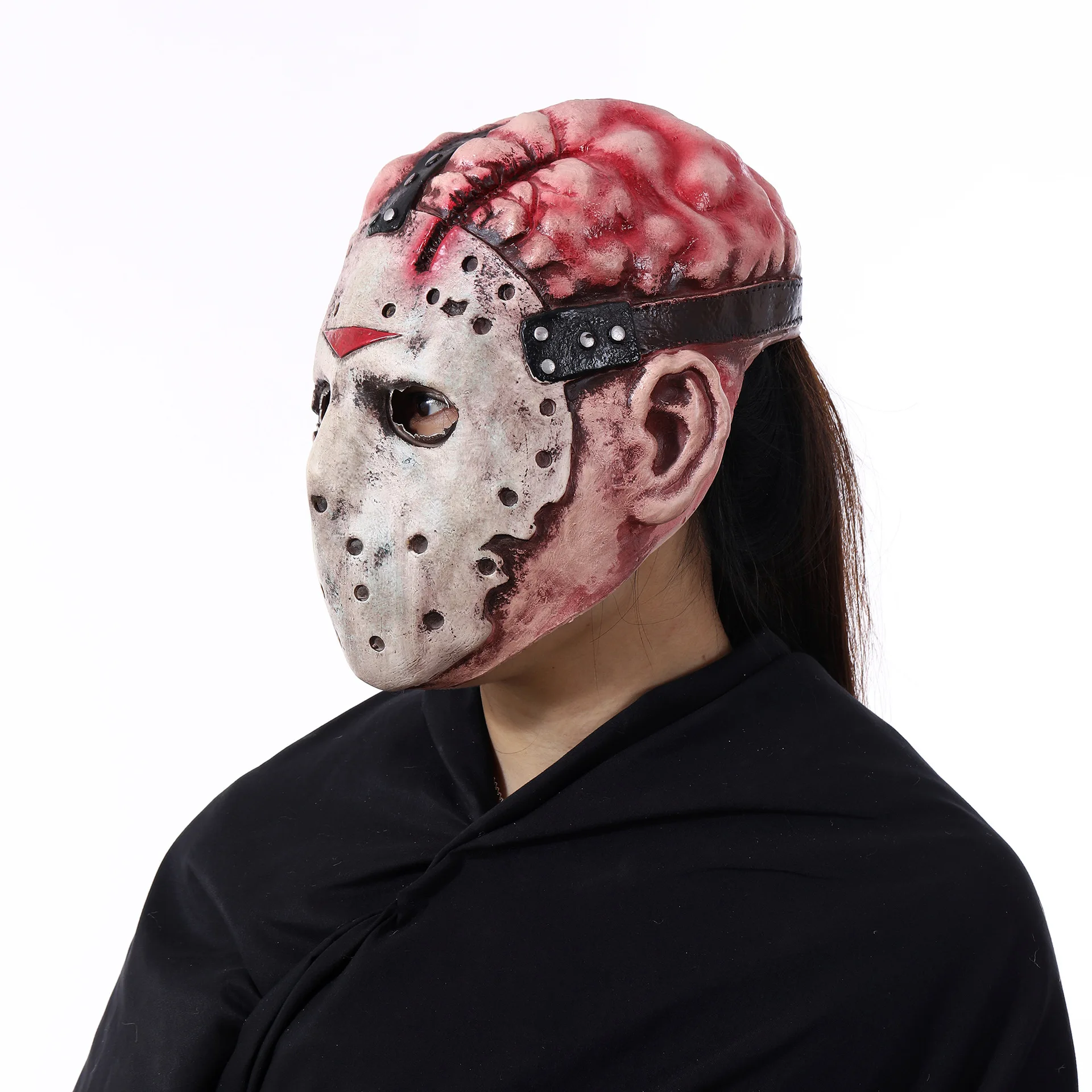 Cafele Jason Voorhees Friday The 13Th Horror Scary Mask Halloween Scary Masquerade Latex Mask Bloody Horror Cosplay Props