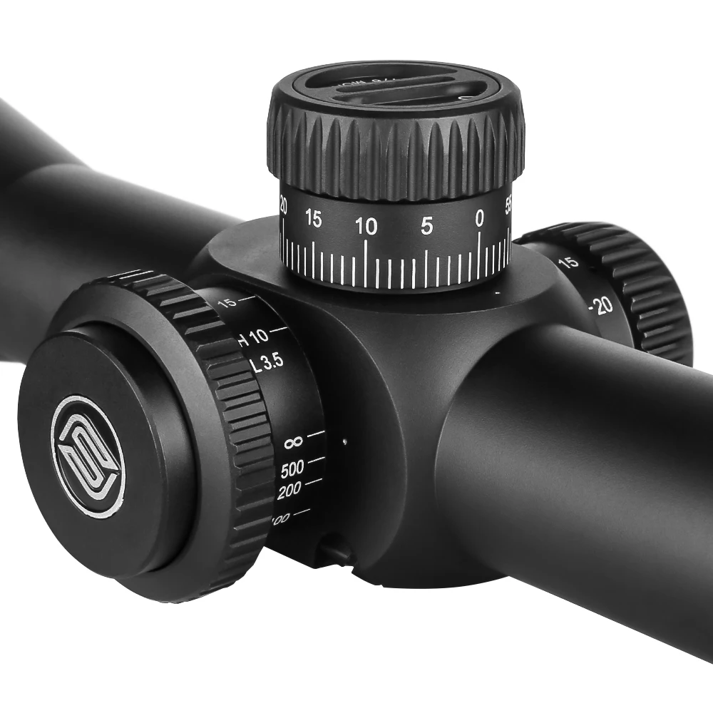 SPINA Optics 4-16x44 FFP First focal plane 5-200m Hunting Scope HD Lens 10yds to infinite Parallax Red&Green Illuminated