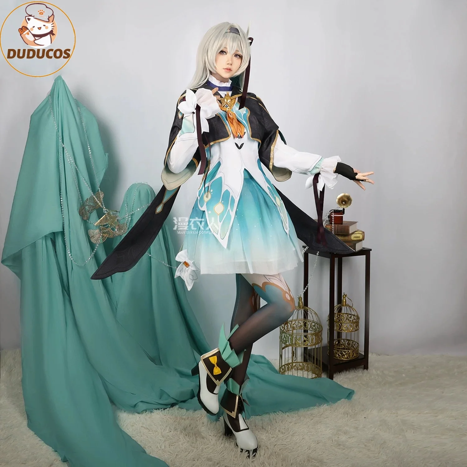 DUDU SR Collab Series: Firefly Cosplay Game Honkai Star Rail Firefly Cosplay Costume Dress Halloween Costume