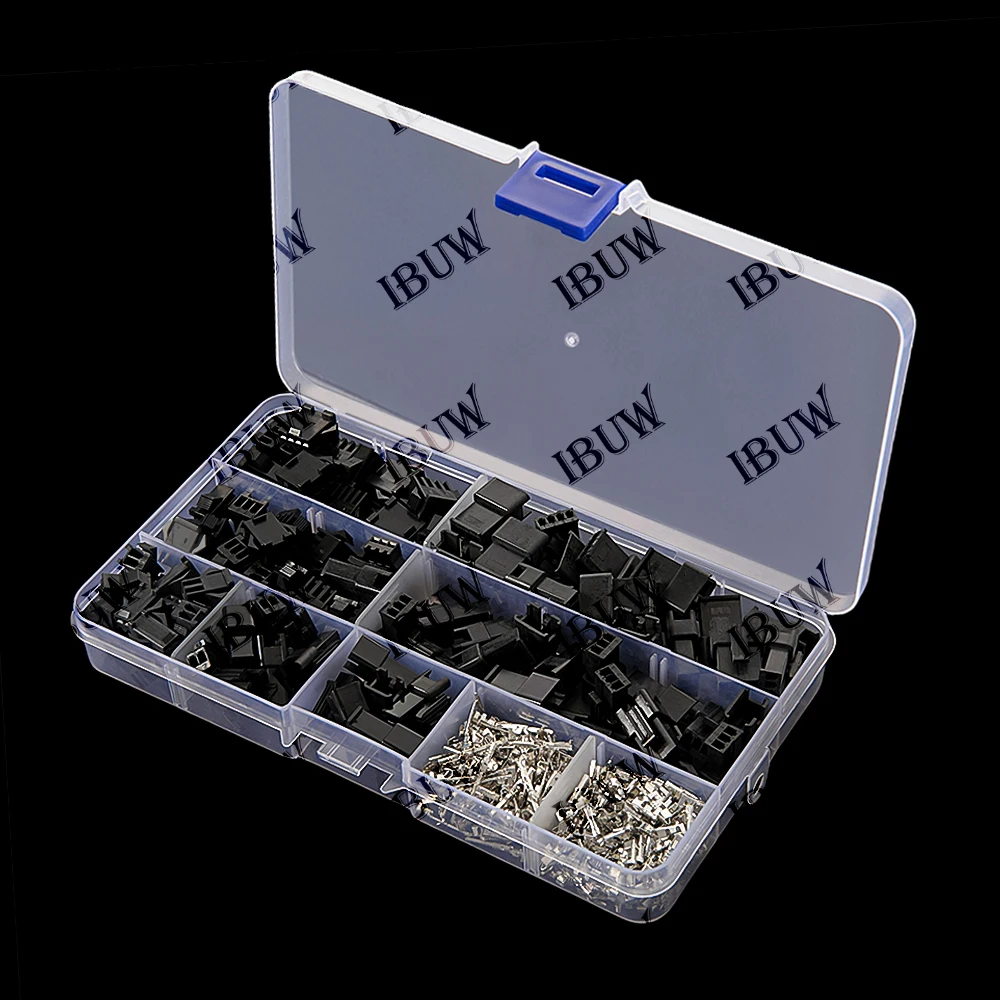SM2.54 Kits 480pcs 20 sets Kit 2p 3p 4p 2.54mm Pitch Female and Male Header Connectors Adaptor in box
