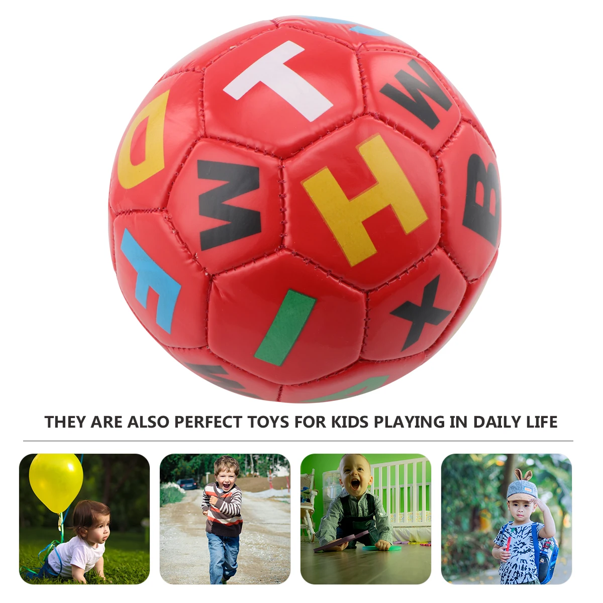 

Kids Football Balls for Toddlers Small Inflatable Soccer Sport Outdoor Soft Child