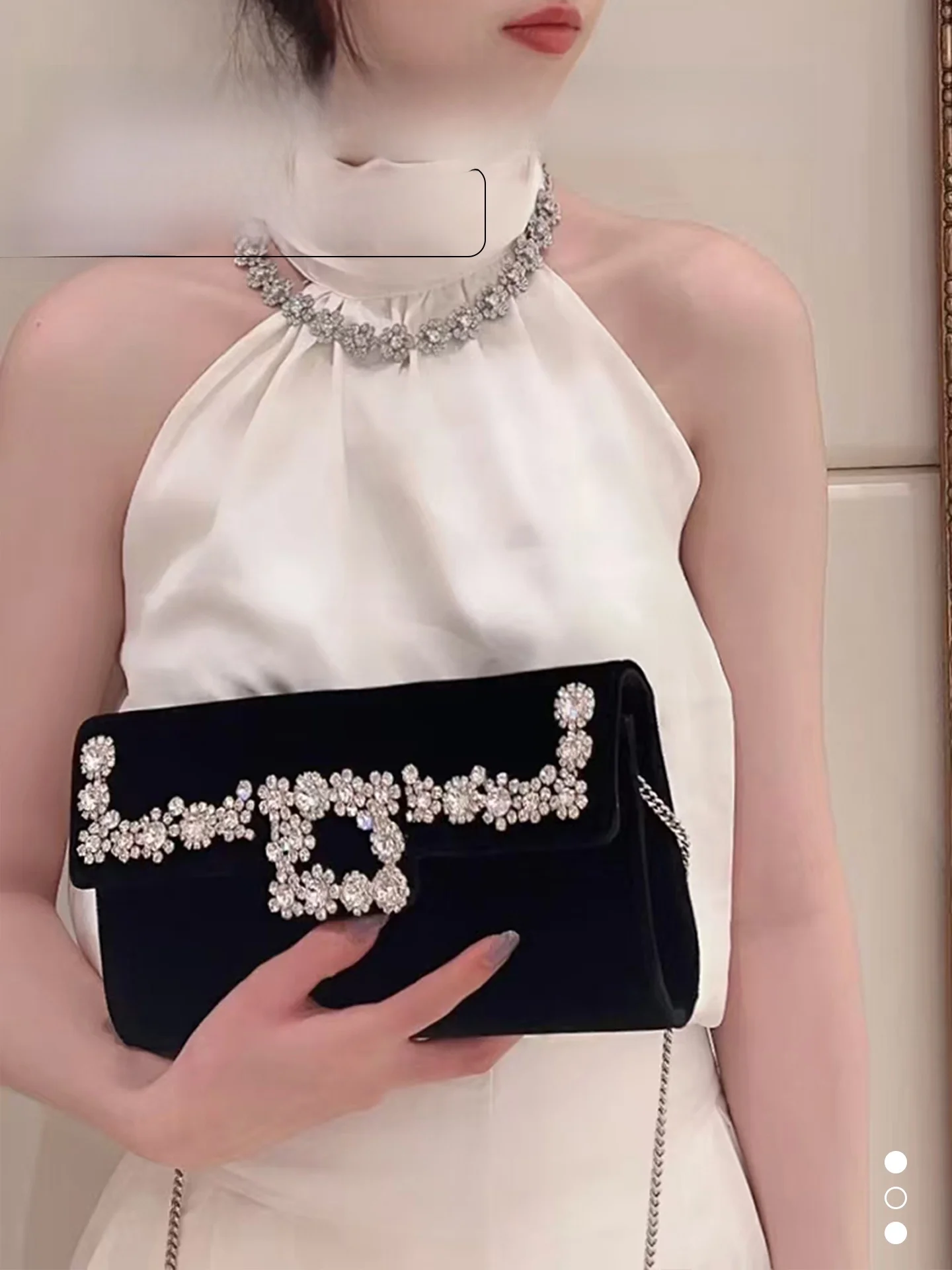 

Velvet Chain oulder Bag for Women Trendy Design Handbag Ladies Bag Underarm Bag Crossbody Bag for Daily Use