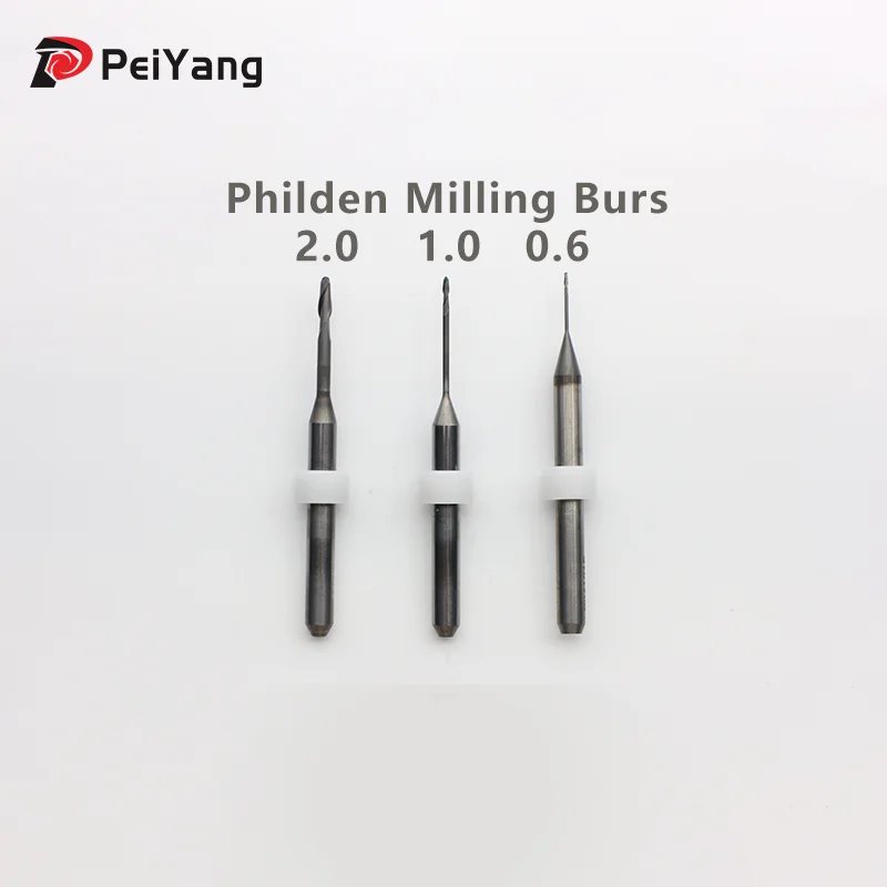 

Фрезы для фрезерования с алмазным покрытием Philden CVD, фрезы для ПММА для зуботехнических фрезерных станков, фрезы Philden Dental Bur