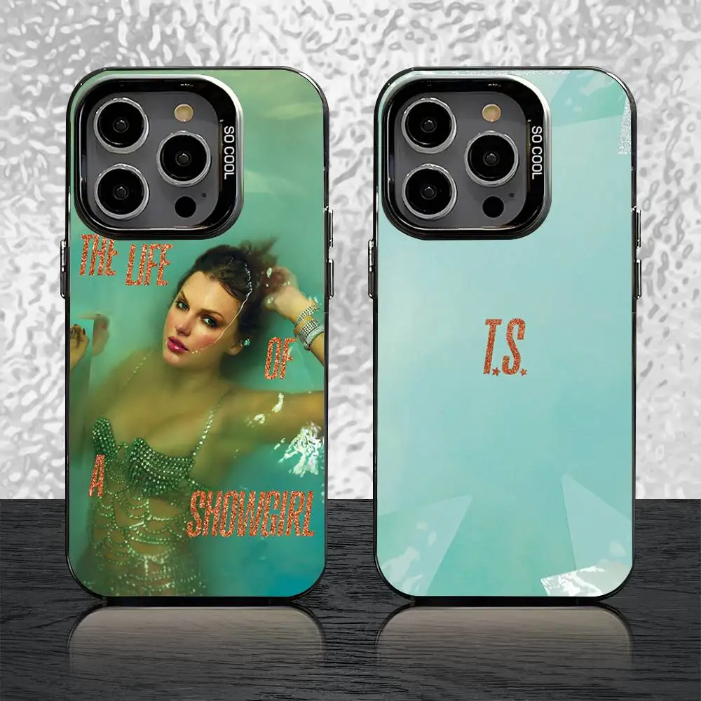 

L-Life of a S-Showgirl Phone Case For iPhone 16,15,14,13,12,11,Pro,XS,Max,Plus,Mini,SE Black Candy Matte Shockproof Cover