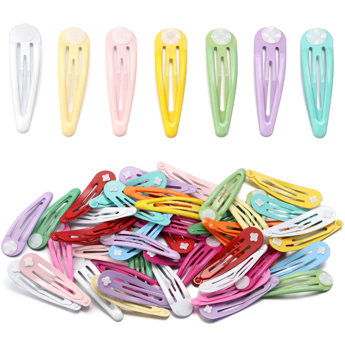 10pcs/lot Colorful Basic Hair Clip Metal Hair Pin For Children Girls Barrettes Hair Jewelry Finding Making Hair Pins Accessories