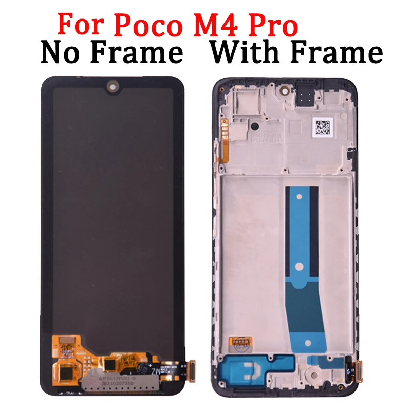 100% Test For Xiaomi Poco M4 Pro 4G LCD Display Touch Screen Digitizer Assembly For Poco M4 Pro 5G LCD 21091116AG LCD Display