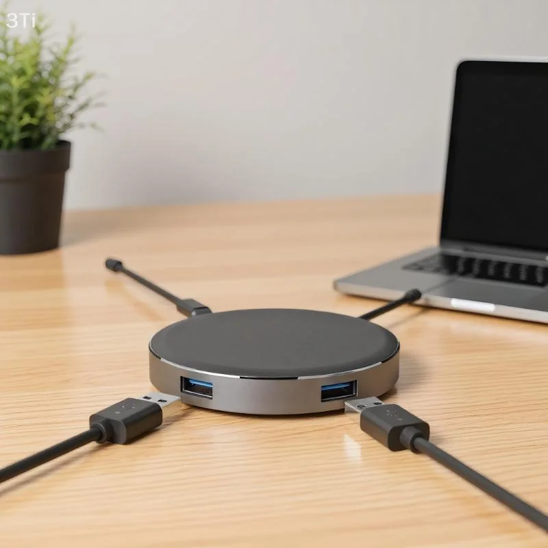 

Многофункциональный USB-концентратор 5-в-1, разветвитель Type-C к HDMI, USB3.0, адаптер для док-станции для ноутбука с беспроводным быстрым зарядным устройством для телефона
