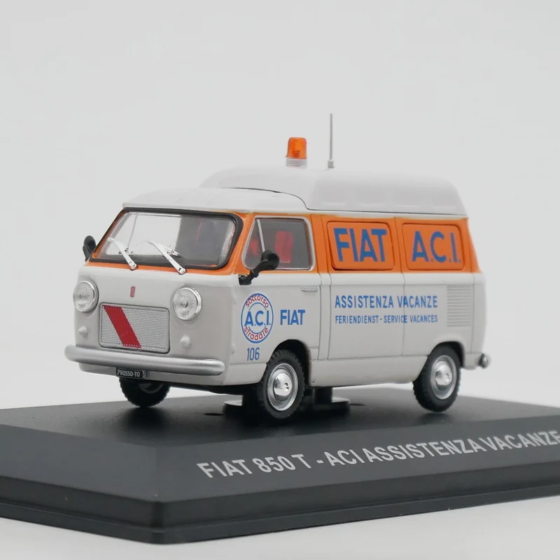 Ixo 1:43 FIAT 850 T ACI ASSISTENZA VACANZE 1965 รถ Diecas รุ่นโลหะของเล่นรถ