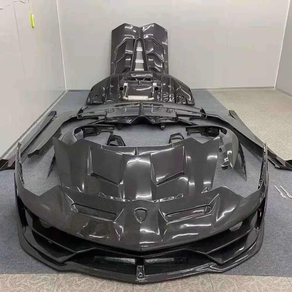 

SVJ Style Dry Carbon Fiber Full Car Bumpers Body Kit For Aventador LP700 LP720 LP750