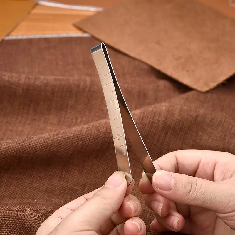 3/5Pcs Metal Sewing Crimping Clip Stainless Steel Sewing Clips for DIY Clothing Stitching Pinning Marking Quilting Ruler Tool