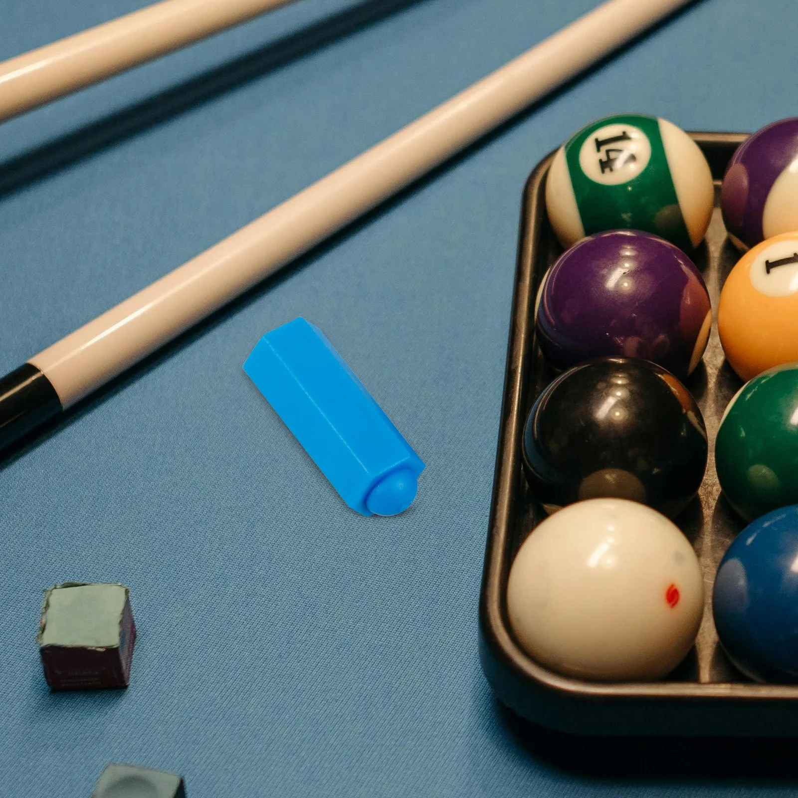 

5pcs Pool Tips Replacement Billiard Stick Head Covers Plastic Material Durable Small Billiard Supplies Size Portable