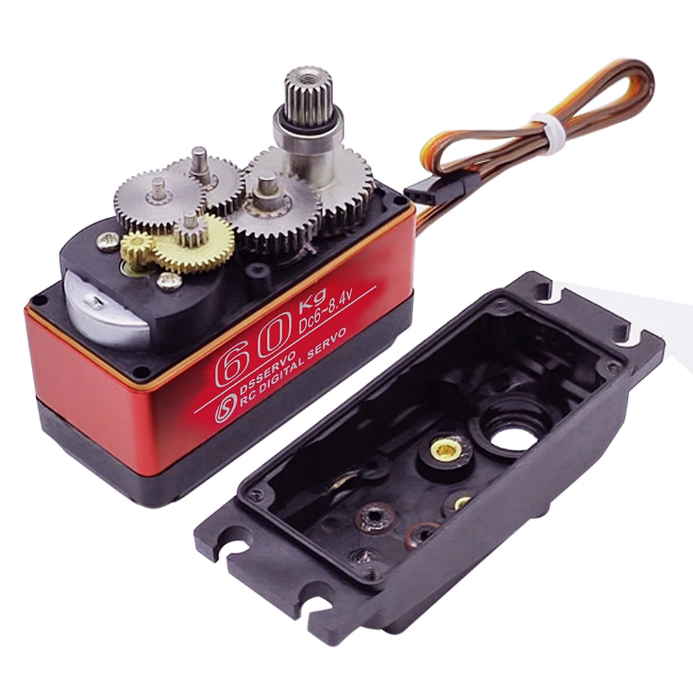 핫 DS5160 Ssg 60KG 디지털 서보 8.4V 고전압 메탈 기어 대형 토크 고속 방수 1/5 바하 서보 180/270도