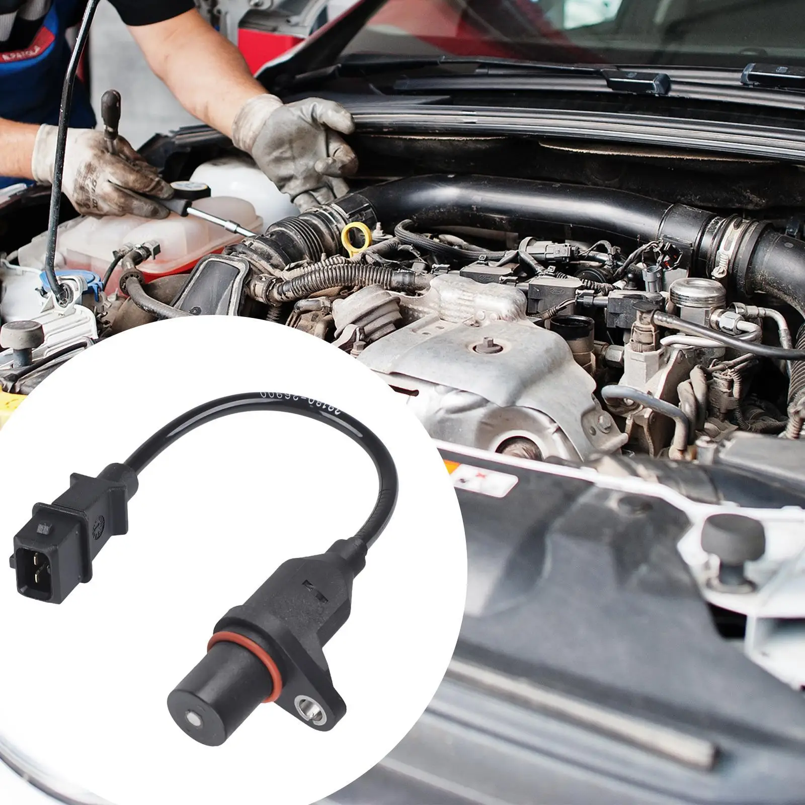 

Engine Crankshaft Sensor Wear Resistant PP Sturdy Part Accessory for Hyundai Accent 1.6L 2011 Replacement