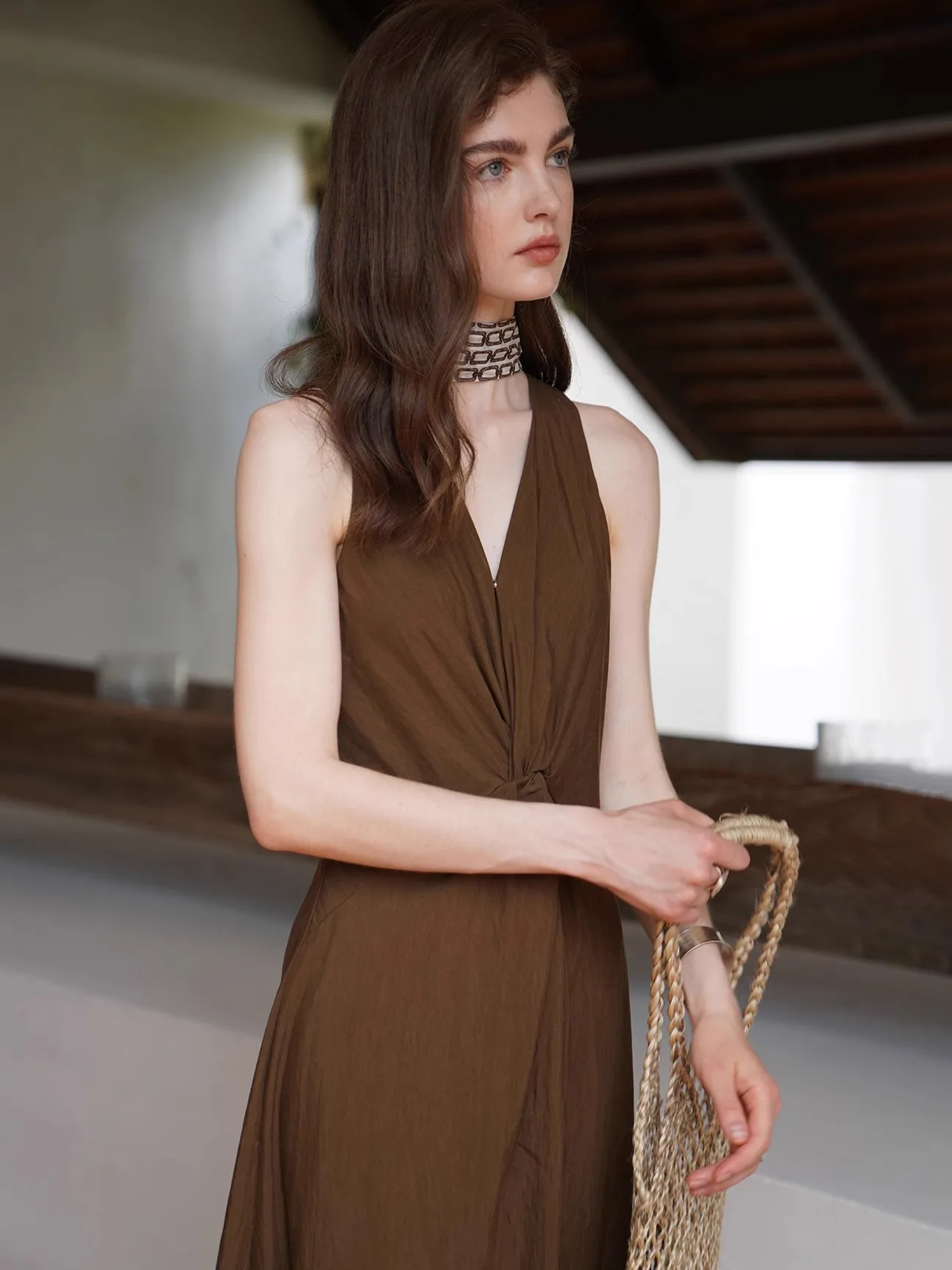 Dresses Sleeveless Womens Dress Graduation Summer Chiffon Applique Embroidered Gathered Shirring Smocking Drills Beaded Beading