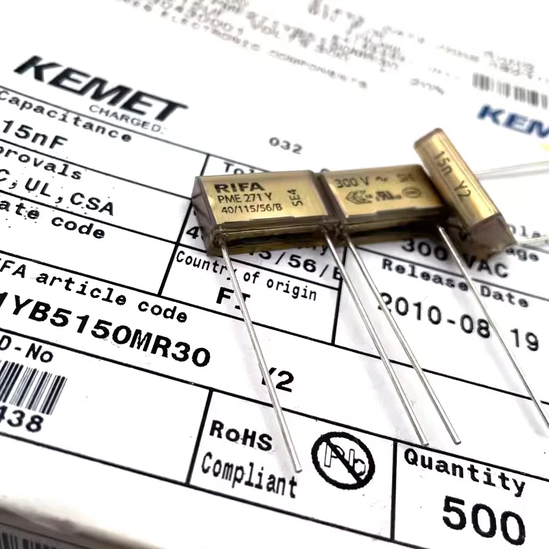 

Финский пленочный конденсатор EVOX RIFA PME271 0.015uF 15nF 153 300V~1KV 1000V