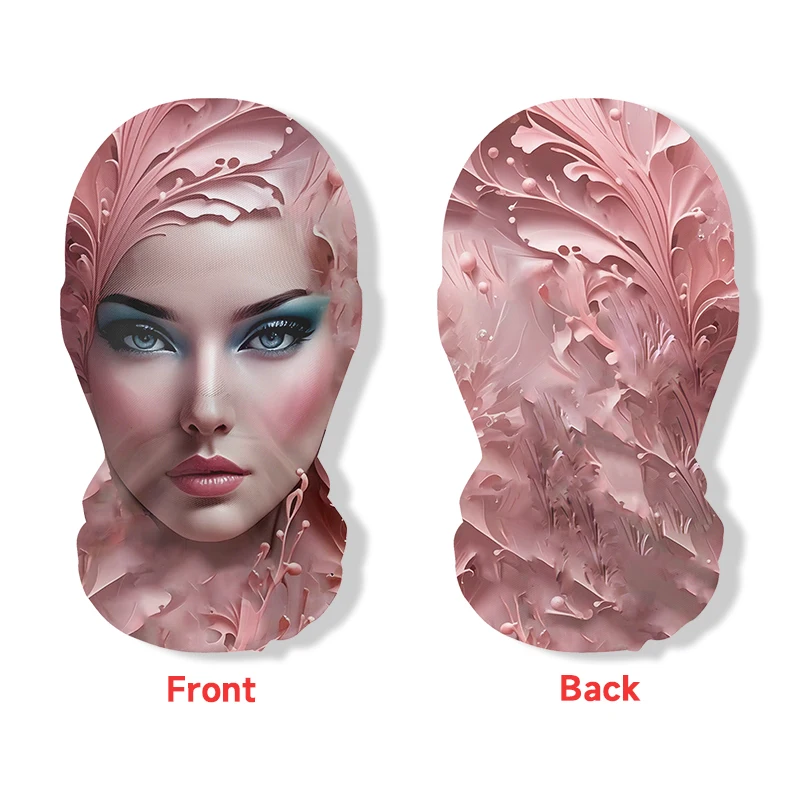 クリエイティブな通気性のある3Dヘッドギアバラクラバ、リアルな顔面ストレッチメッシュ、斬新なマスク、ユニセックス、カーニバルパーティー、ロールプレイング用