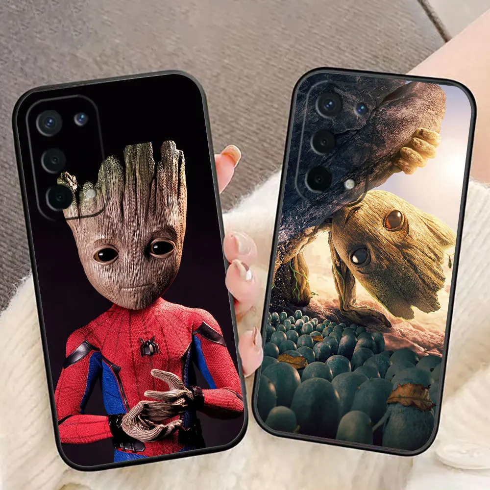 Marvel Cute Iam Groot Case For OPPO RENO A98 A94 A93 A92 A78 A76 A74 A73 A71 A60 A57 A55 A54 A53 A38 A17 A16 A15 A9 Case Funda