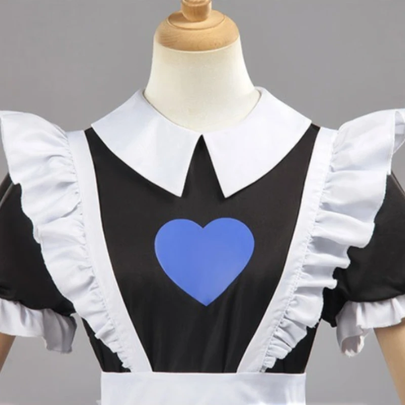 Anime The Amazing Digital Circus Cosplay Jax Maid Costume Headband Gloves Stockings Outfits Halloween Comic Con Role Play Stage
