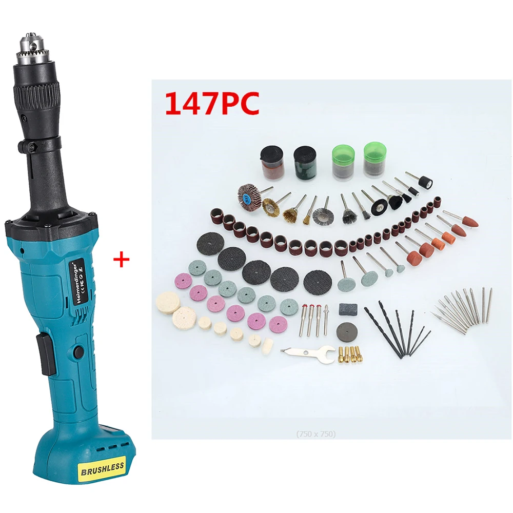 18V Cordless Die Grinder Engraving tool engrave letter mold electric grinder straight grinder,Compatible BL1830 1840 1850 1860