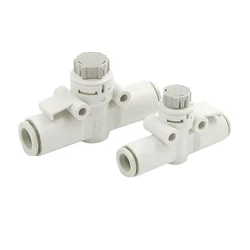 AFR Brand Pneumatic Pipeline Speed Control Valve AS1002F/2002F/2052F/3002F Graduated Pipeline Throttle Valve Fitting AS1002FS
