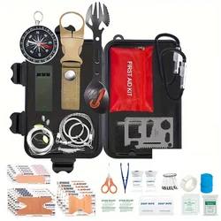 57-in-1 survival and First aid kit Survival kit for the outdoors, adventure trips, camping, hiking, home, office, gifts for men