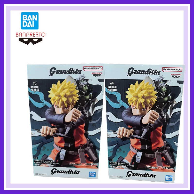 

В наличии Оригинальные фигурки Bandai Banpresto Naruto Shippuden, серия 72, Grandista, Наруто Узумаки, аниме-фигурки, модель, игрушка