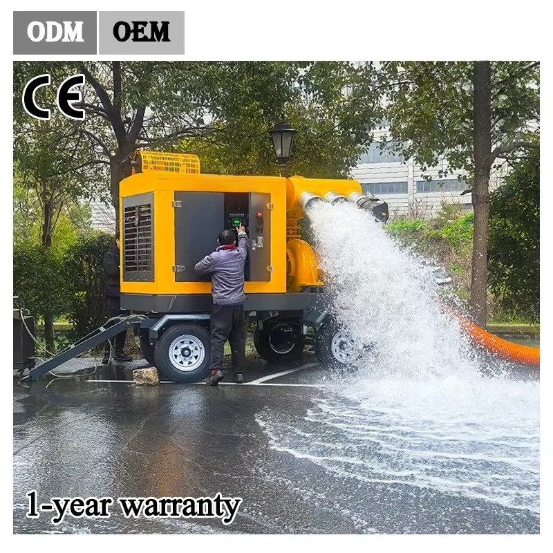 High Suction Sewer Cleaning  Driven Horizontal Centrifugal Vacuum Pump Sewer Pump