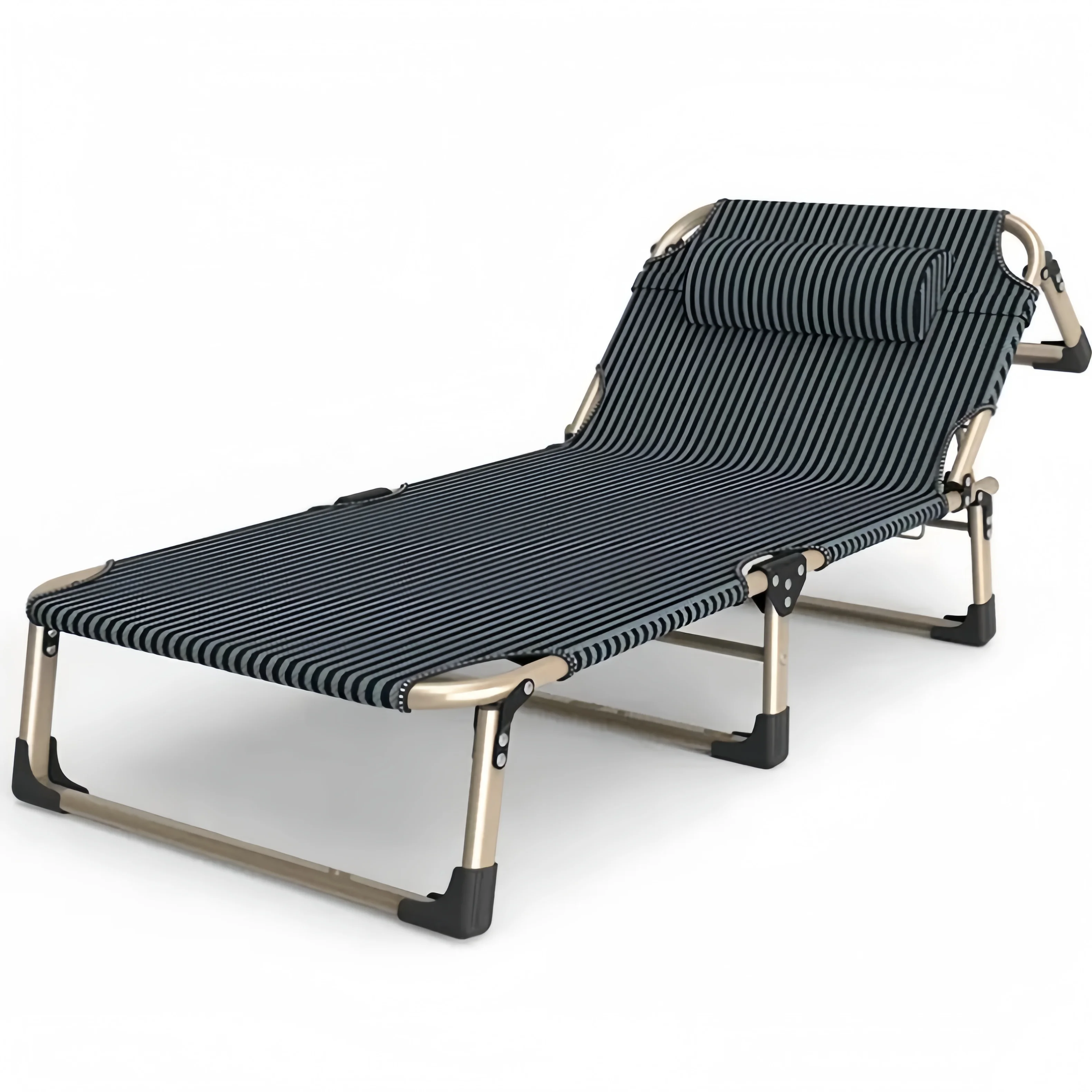 حار بيع خفيفة الوزن قابل للتعديل للطي صالة الشاطئ السرير الحديثة المحمولة مستلق سرير تخييم أثاث الترفيه في الهواء الطلق #2