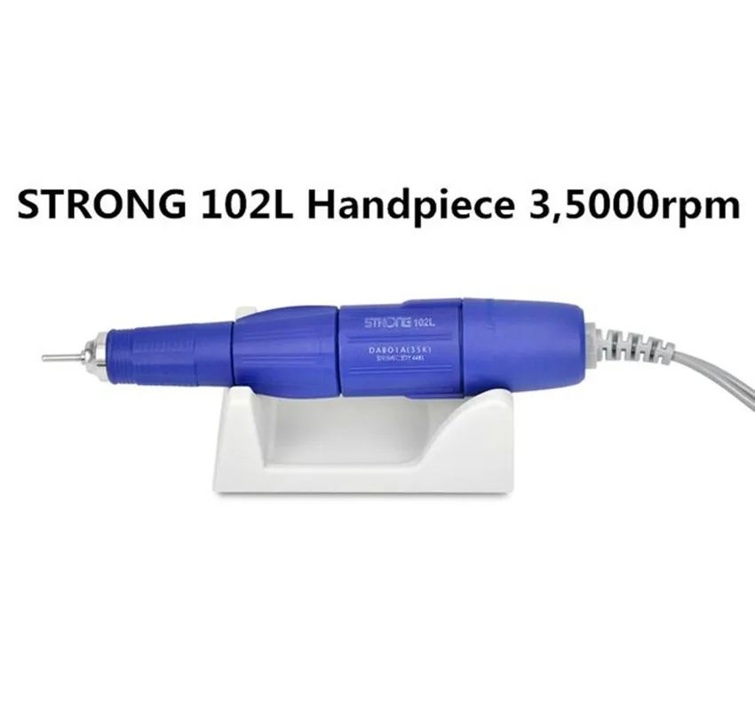 Perceuse à ongles électrique de haute qualité, 65W, 210 tr/min, importé, poignée en L, modèle professionnel, meulage, manucure et pédicure, 35000